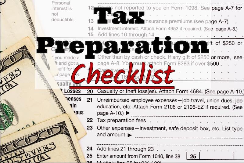 tax documents checklist 2017
